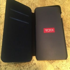 Tumi leather folio iPhone case with card slots